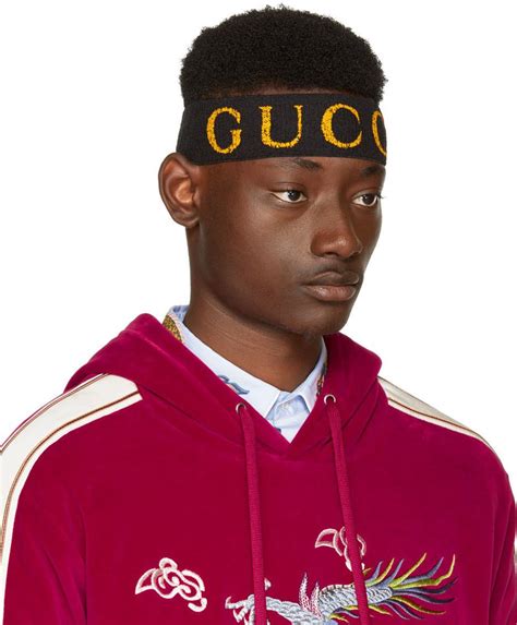 gucci headband men black dhgate|gucci denim headband.